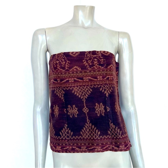 Vintage Indonesian Ethnic Print Bustier - Picture 2 of 8